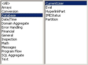 Access VBA kursus - indbyggede VBA funktioner, database- fjernundervisning