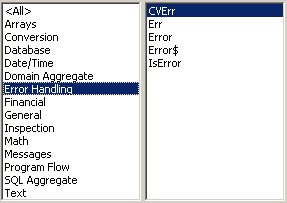 Access VBA kursus - indbyggede VBA funktioner, errorhandling - fjernundervisning