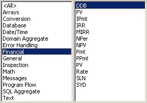 Access VBA kursus - indbyggede VBA funktioner, financial- fjernundervisning