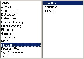 Access VBA kursus - indbyggede VBA funktioner, messages- fjernundervisning