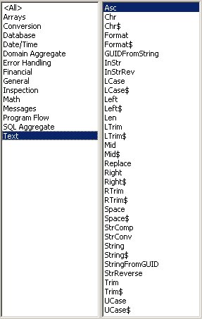 Access VBA kursus - indbyggede VBA funktioner, text- fjernundervisning