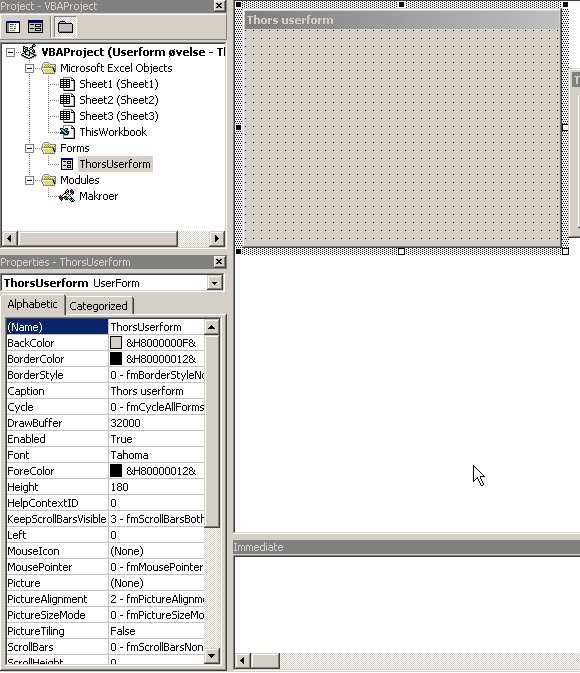 Excel VBA kursus - Userform øvelse